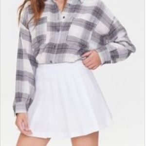 White Pleated Tennis Skirt